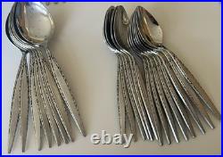 52 Pc Vintage MCM Oneida Community Stainless Venetia Flatware Set for 8 Complete