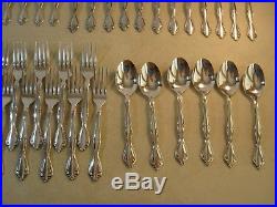53 PC SERVICE FOR 8 PLUS(MINUS 2) Oneida CANTATA Stainless USA
