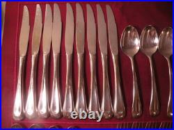 53 pieces Oneida SAND DUNE Stainless Flatware Glossy 9+ Place Settings