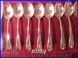 53 pieces Oneida SAND DUNE Stainless Flatware Glossy 9+ Place Settings