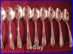 53 pieces Oneida SAND DUNE Stainless Flatware Glossy 9+ Place Settings