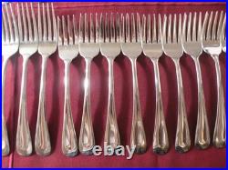 53 pieces Oneida SAND DUNE Stainless Flatware Glossy 9+ Place Settings