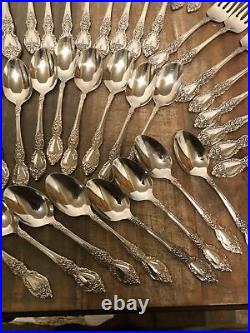 (53Pc) ONEIDA WORDSWORTH Stainless Flatware Service for 8 + 5 Serving pieces