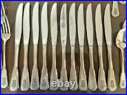 53pc Oneida Deluxe Pfaltzgraff VILLAGE Stainless Flatware Set Forks Spoon Knives