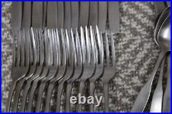 54 Pc Oneida Community Stainless Flatware Paul Revere Forks Knives Spoons Vtg