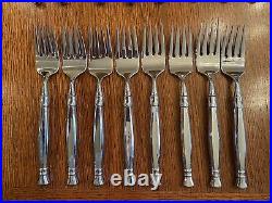 54 Pc Set Oneida Act 1 Cube Stainless Flatware Silverware Glossy Service For 8