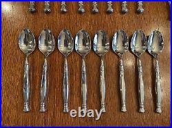 54 Pc Set Oneida Act 1 Cube Stainless Flatware Silverware Glossy Service For 8