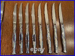 54 Pc Set Oneida Act 1 Cube Stainless Flatware Silverware Glossy Service For 8