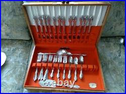 54 Pc Set Oneida Community Stainless Flatware In The Chatelaine Pattern