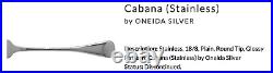 54pc Cabana Stainless by ONEIDA SILVER 18/8, Plain, Round Tip, Glossy