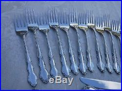 54pc Oneida DOVER Stainless Steel Flatware for 10 Cube Backstamp