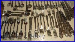 55 PC Wm A. Rogers Oneida Mansfield Stainless Flatware Set Glossy Deluxe 8 Pl++