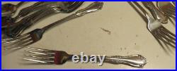 55 PC Wm A. Rogers Oneida Mansfield Stainless Flatware Set Glossy Deluxe 8 Pl++