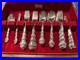 55 Pc Arbor True Rose Silver Plated 1881 Rogers Oneida Ltd With Storage