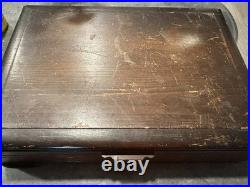 55 Pc Arbor True Rose Silver Plated 1881 Rogers Oneida Ltd With Storage