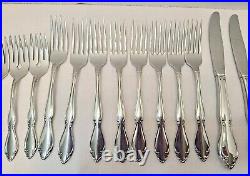 55 Pc Set BERKELEY SQUARE Oneida USA Stainless Unused Vintage Estate Flatware