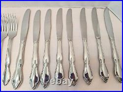 55 Pc Set BERKELEY SQUARE Oneida USA Stainless Unused Vintage Estate Flatware