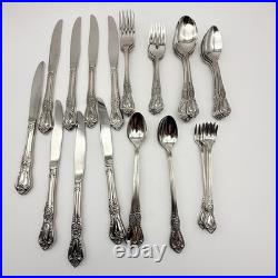 56 Pcs Oneida Distinction Deluxe HH Stainless Including 8 SERVING PIECES