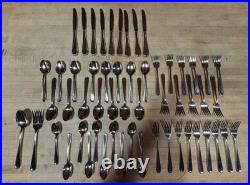 56 Pieces Oneida Stainless FLIGHT RELIANCE Set 9 plc Settings