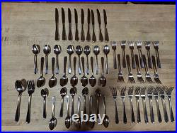 56 Pieces Oneida Stainless FLIGHT RELIANCE Set 9 plc Settings