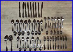 56 Pieces Oneida Stainless FLIGHT RELIANCE Set 9 plc Settings