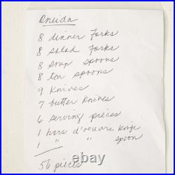 56PC Oneida Stainless Sandhurst Glossy Cube 18/8 Flatware For 8 + Serving Extras