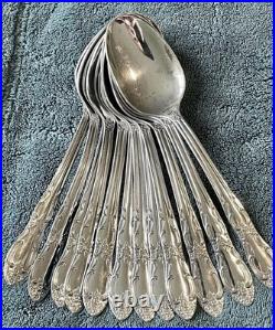 57 Pc Set- Vintage Thor Oneida Oakleigh Stain, Stainless Steel Flatware Glossy