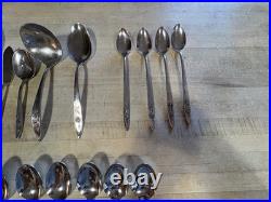 57 Pieces Community Oneida Stainless MY ROSE Includes Serving Pieces