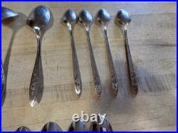 57 Pieces Community Oneida Stainless MY ROSE Includes Serving Pieces