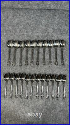 58 Piece Set Vintage Oneida Renoir Pembrooke USA Flatware Stainless Silverware