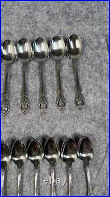 58 Piece Set Vintage Oneida Renoir Pembrooke USA Flatware Stainless Silverware