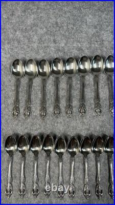 58 Piece Set Vintage Oneida Renoir Pembrooke USA Flatware Stainless Silverware