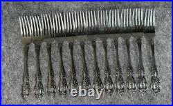 58 Piece Set Vintage Oneida Renoir Pembrooke USA Flatware Stainless Silverware