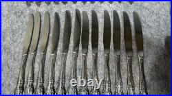 58 Piece Set Vintage Oneida Renoir Pembrooke USA Flatware Stainless Silverware