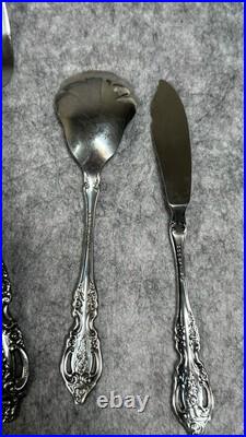 58 Piece Set Vintage Oneida Renoir Pembrooke USA Flatware Stainless Silverware