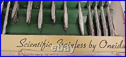 58 pc Oneida TONE 1881 Rogers Stainless Flatware service for 8 NEW