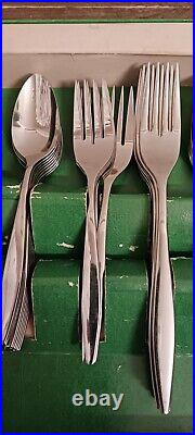 58 pc Oneida TONE 1881 Rogers Stainless Flatware service for 8 NEW