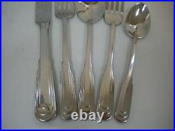 58 pc Set Oneida 18/10 Stainless Flatware CITYSCAPE incomplete service for 12