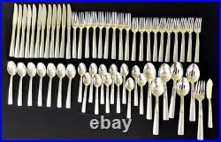 58 x ONEIDA USA Satin Scoop Stainless Steel Flatware Lot Glossy with Satin Act