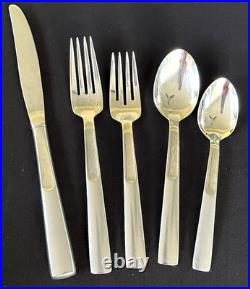 58 x ONEIDA USA Satin Scoop Stainless Steel Flatware Lot Glossy with Satin Act