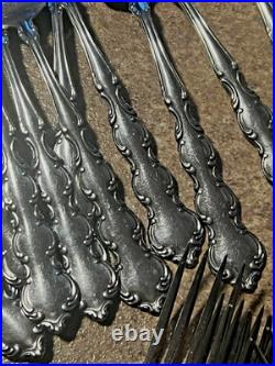 58pc ONEIDA DELUXE Stainless MOZART Flatware Nice preowned Almost Service for 12