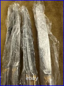 (6) DINNER KNIVES Oneida Community GOLDEN BELLE ROSE Stainless Flatware