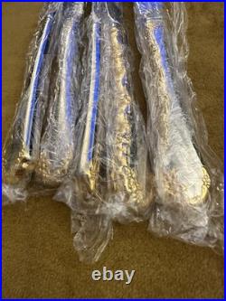 (6) DINNER KNIVES Oneida Community GOLDEN BELLE ROSE Stainless Flatware