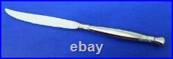6 Oneida ACT I / ACT 1 Glossy Stainless Cube Flatware 9 1/4 STEAK KNIVES
