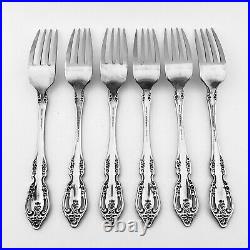 6 Oneida Brahms Stainless Teaspoons Forks Flatware Silverware