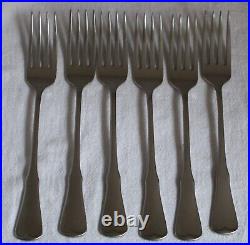 6 Oneida Community PATRICK HENRY DINNER FORKS Stainless