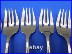 6 Oneida HENLEY Glossy Cube Mark Stainless Flatware 7 SALAD FORKS