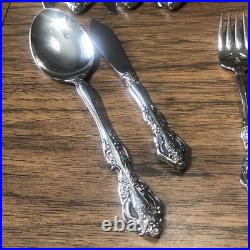 6 Place Settings Oneida Cube Flatware MICHELANGELO Heirloom Stainless 32 Pieces