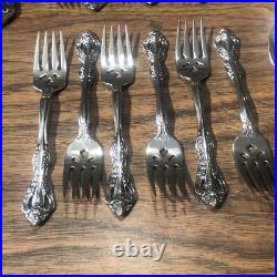 6 Place Settings Oneida Cube Flatware MICHELANGELO Heirloom Stainless 32 Pieces