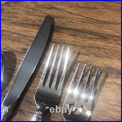 6 Place Settings Oneida Cube Flatware MICHELANGELO Heirloom Stainless 32 Pieces